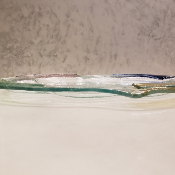 Murano colourful glass plate, made in Italy - Picture 4 of 10